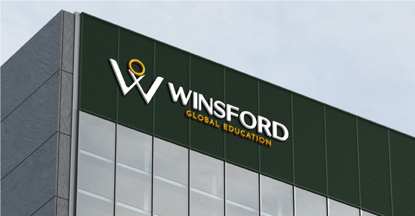 Marca Winsford aplicada na fachada